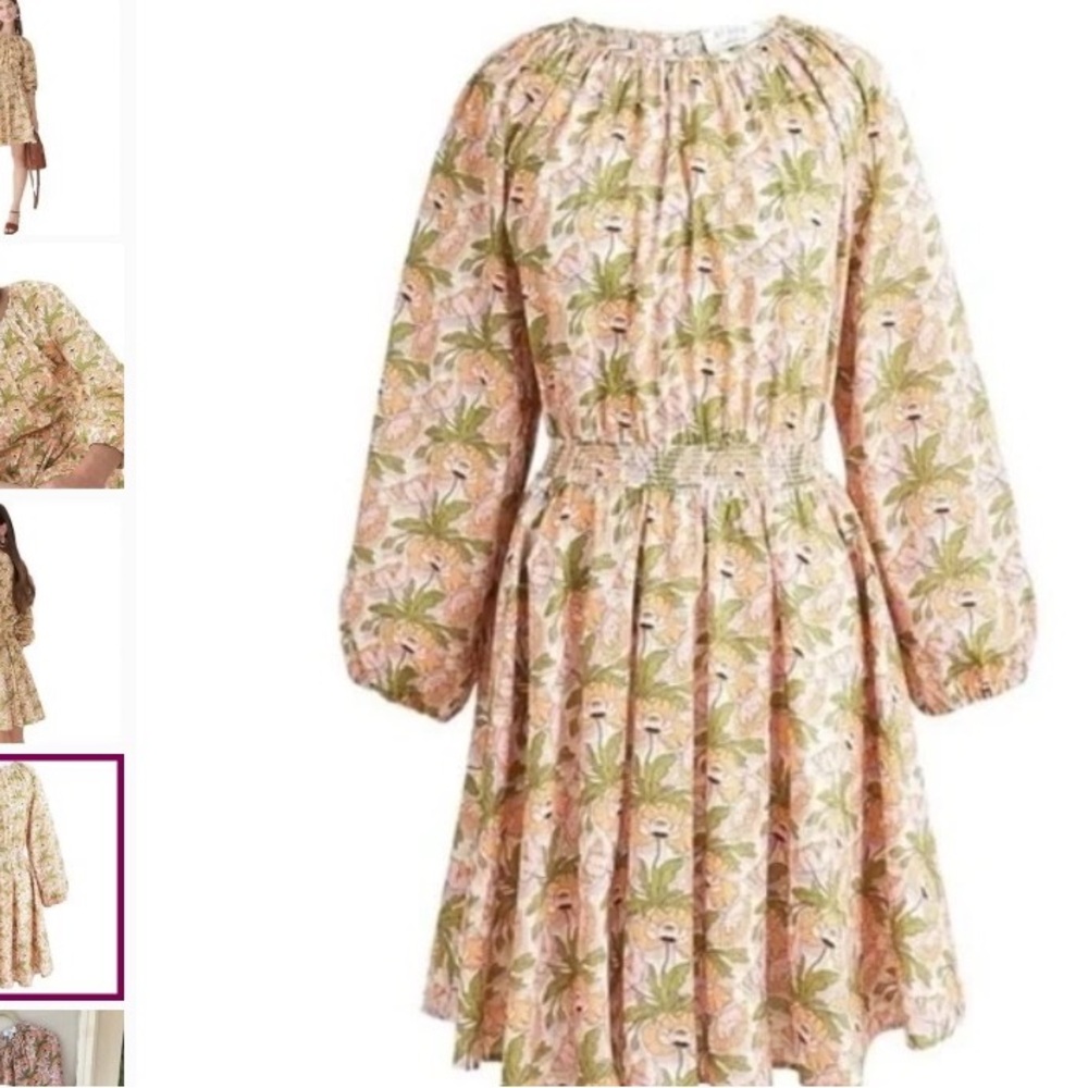 J. Crew Liberty Fabric Smocked Waist Mini Dress